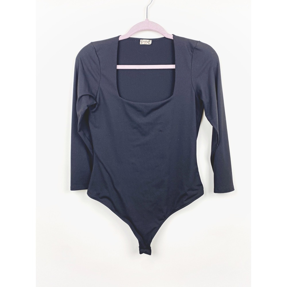 Intimately Free People Square Neck Long Sleeve Bodysuit